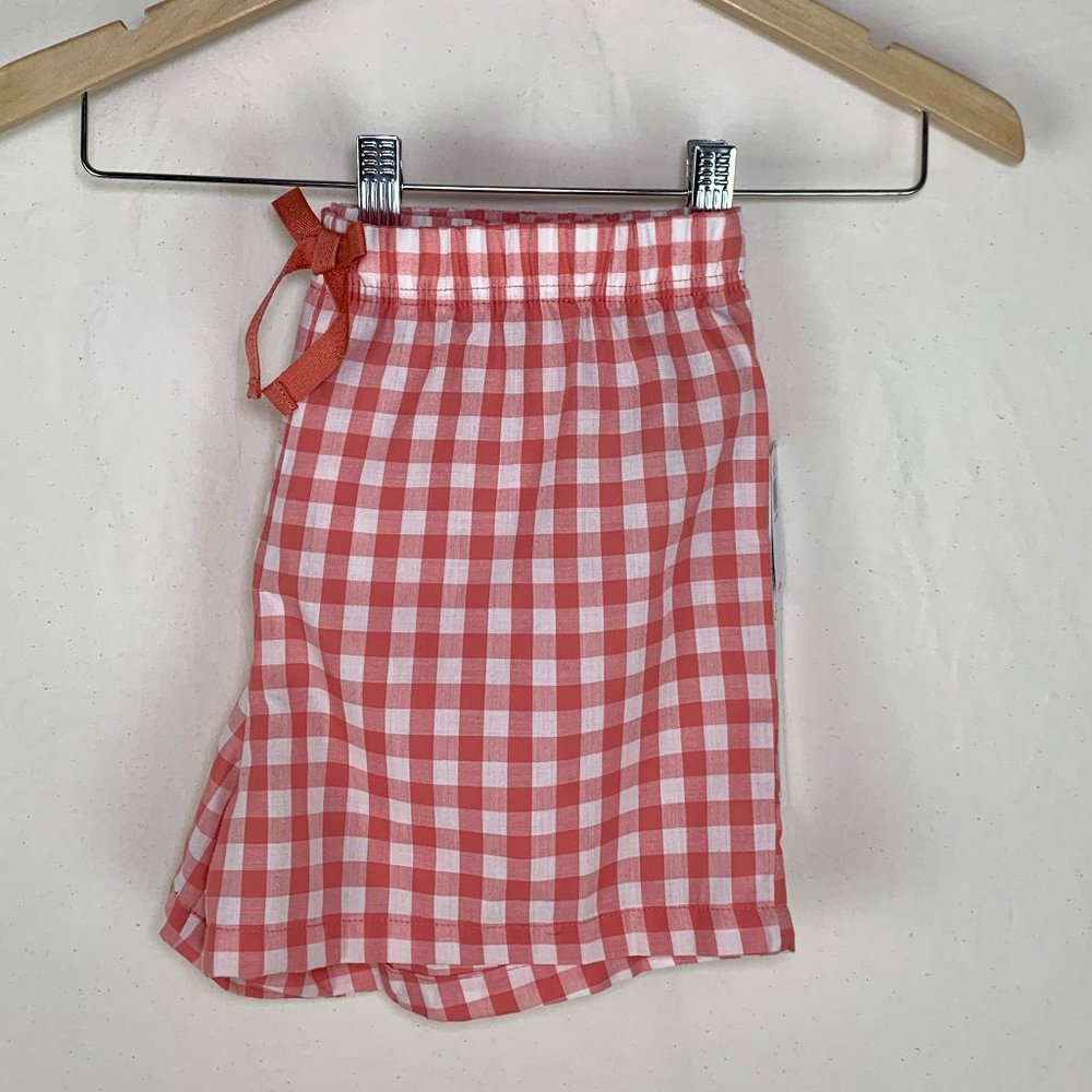 Old Navy Girl’s Sleeper Shorts in Coral-Red Gingham